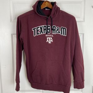 Texas A&M Aggies Hoodie Sweatshirt Maroon Pullover Knights Apparel Mens Large